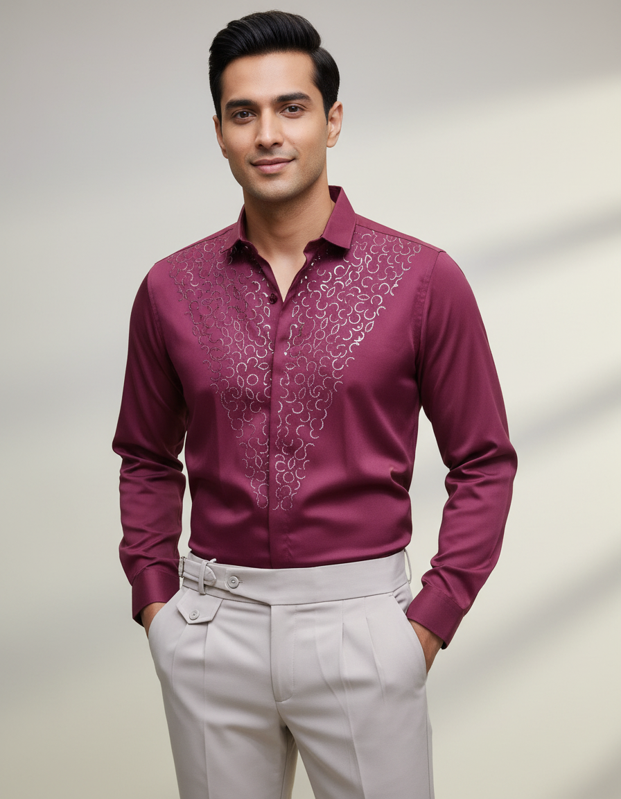 Stone Shirt and Gurkha Pant Combo